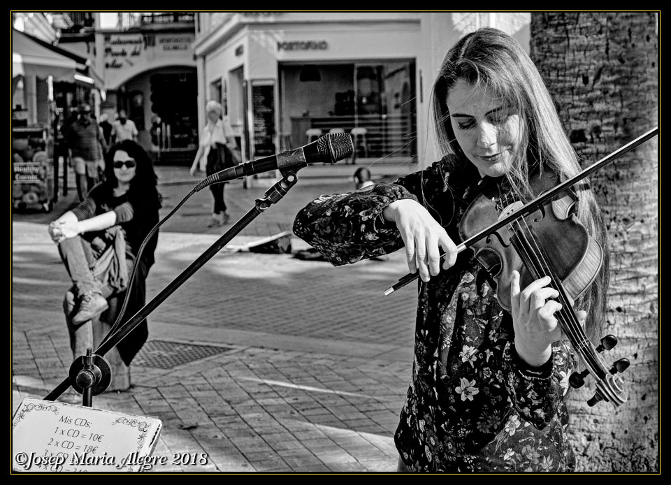 La violinista.