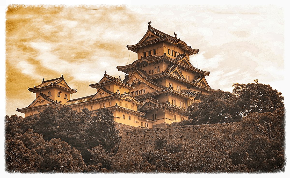 Castillo de Himeji ¿foto o dibujo?