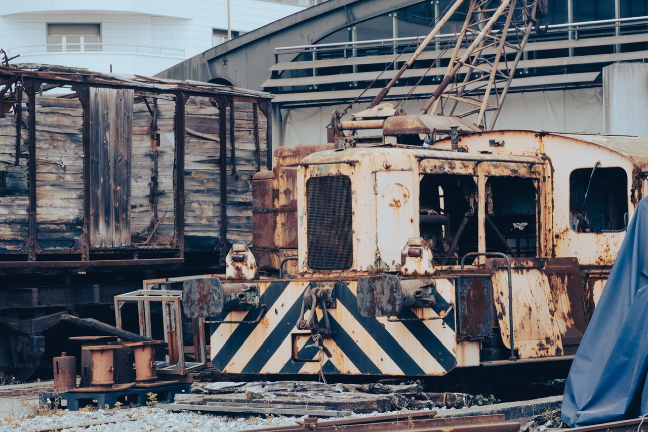 Chatarra en el museo del Ferrocarril