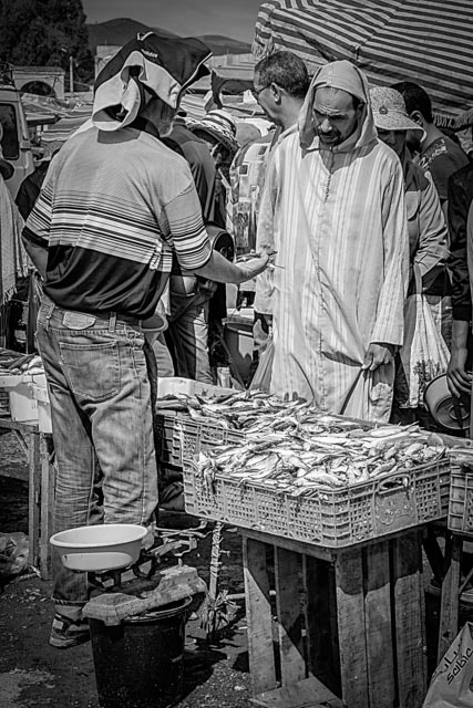 En el mercado de Oued Lao (Marruecos)