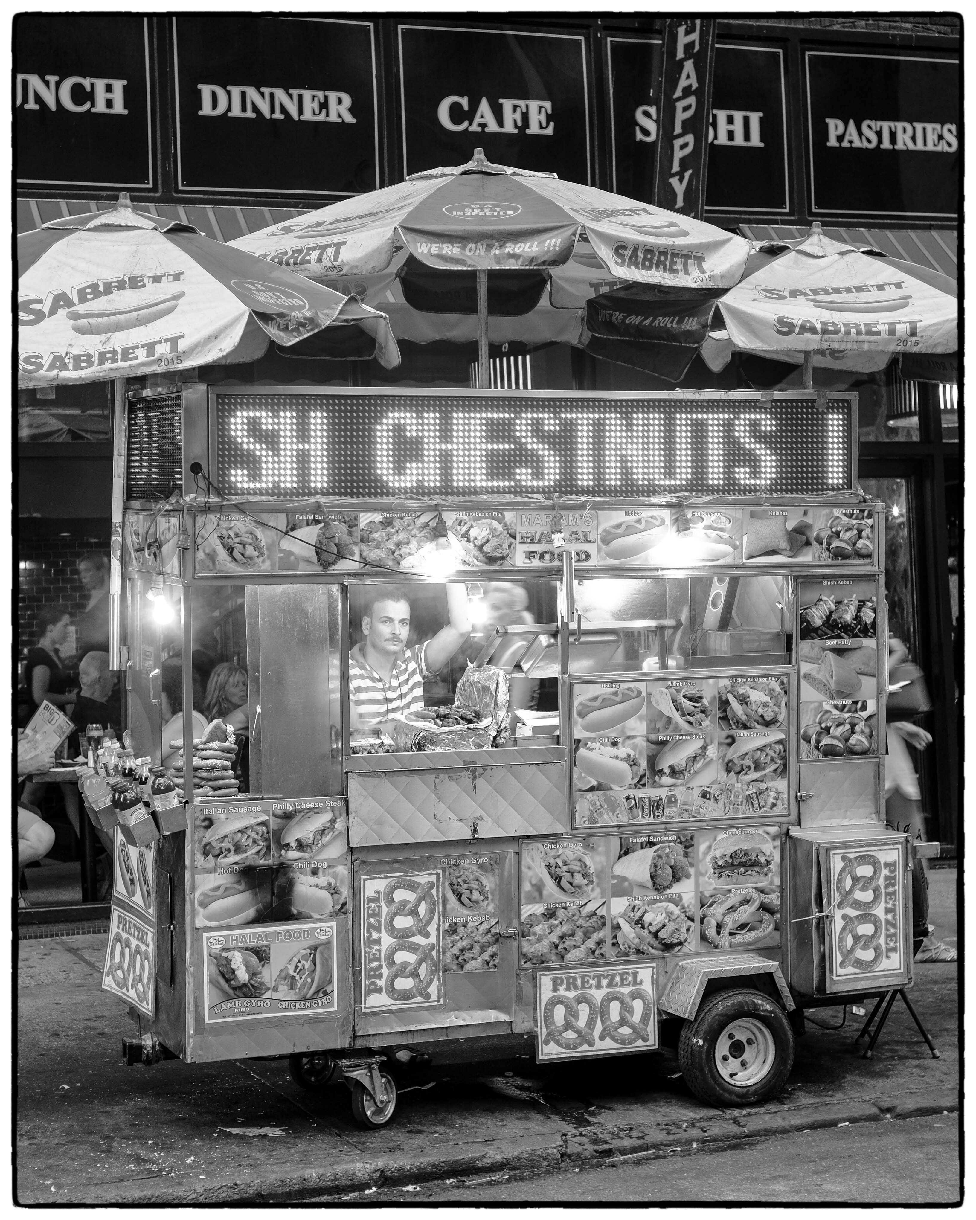 puestos de comida callejera