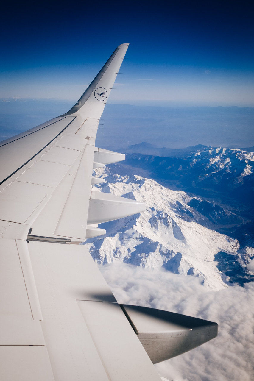 Los Alpes desde el avión