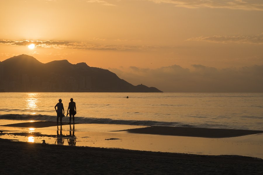 Amaneciendo en Benidorm