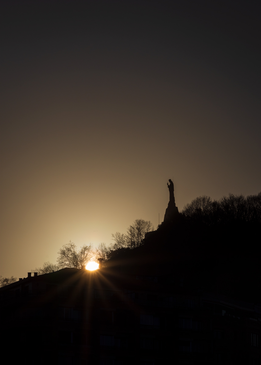 Urgull, atardecer. San Sebastián. 2021