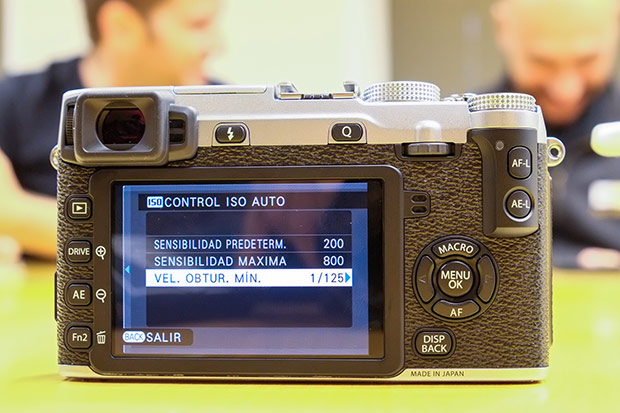 Configuración del ISO automático de la Fuji X-E2