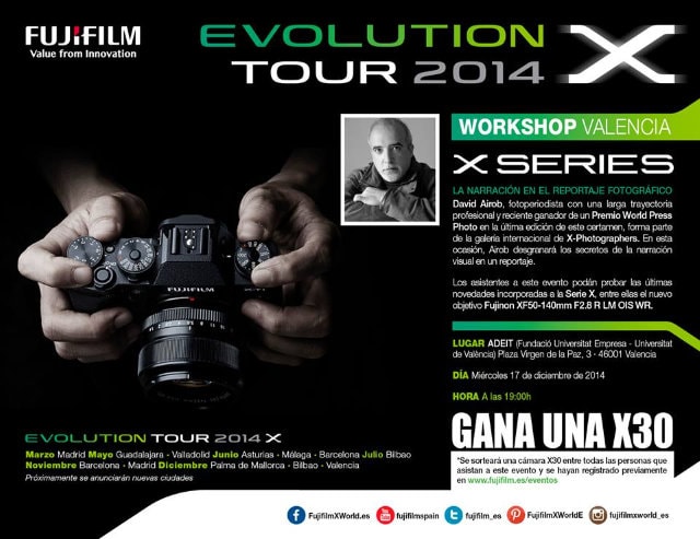 Fujifilm X Evolution Tour en Valencia, con David Airob.