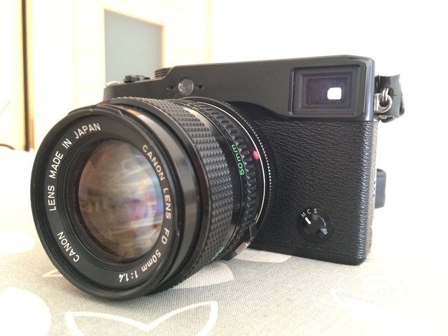 Fuji X-Pro1 + Metabones FD a FX + Canon FD 50mm f/1.4