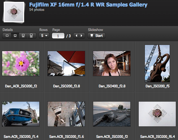 Galería de imágenes Fujinon XF 16mm f/1.4