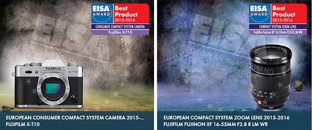 Fujifilm gana dos premios EISA por la X-T10 y el XF 16-55mm.