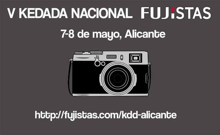 Cartel de la kedada de Fujistas en Alicante.