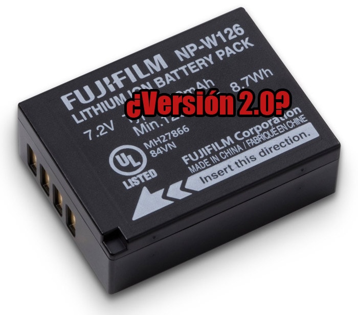 ¿Batería Fujifilm NP-W126 mark II?