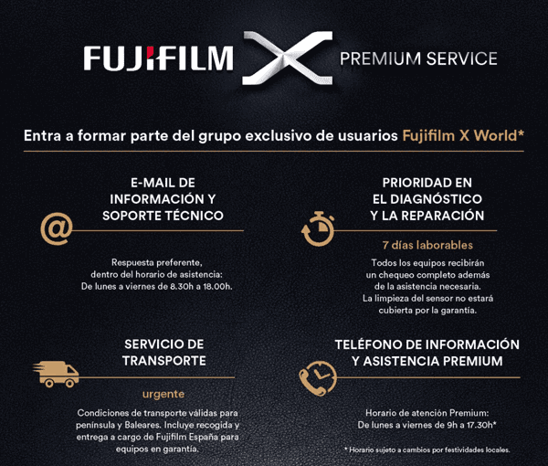 Fujifilm X Premiem Service.