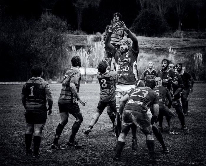 Fotografía de rugby con X-T1 + XF 50-140mm f/2.8 por Osmel García.