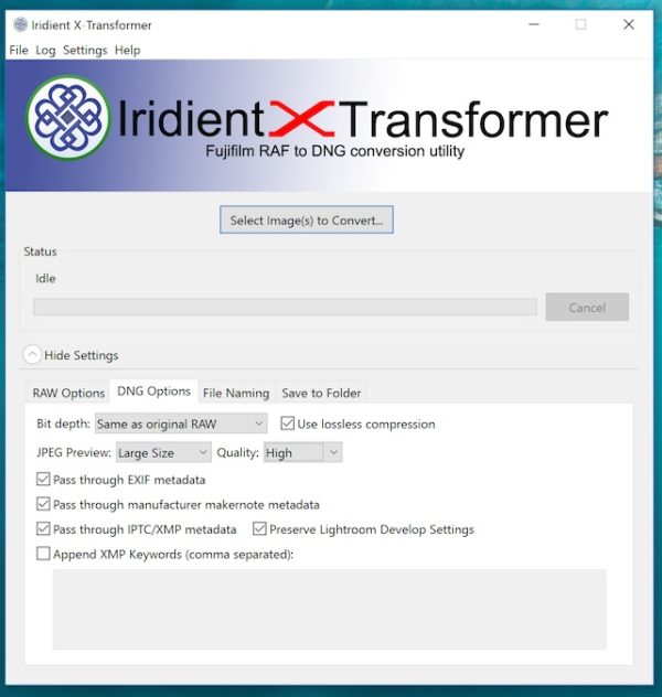 iridient x transformer lightroom plugin not working
