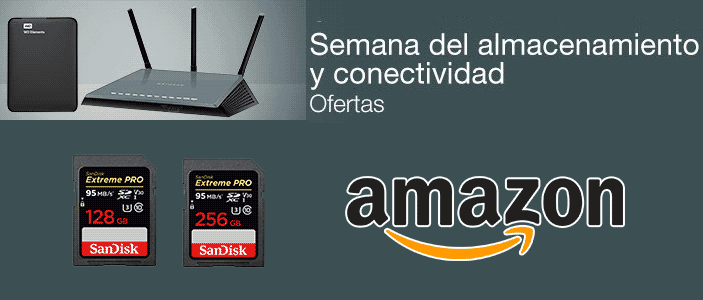 Semana del almacenamiento y conectividad en Amazon.