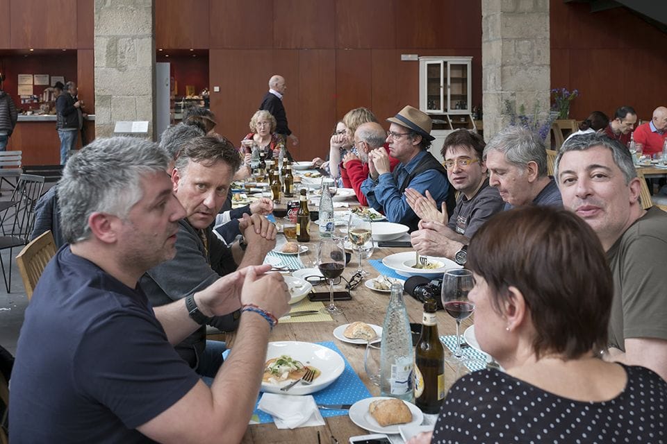 Una escena de la comida en el restaurante Norai Raval.