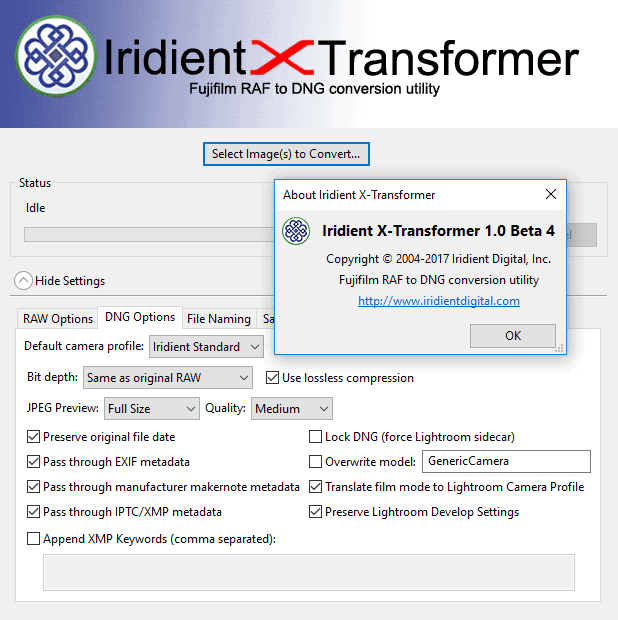 iridient x transformer settings best