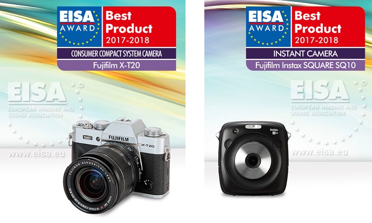 Premios EISA 2017 para Fujifilm X-T20 e Instax SQ10.