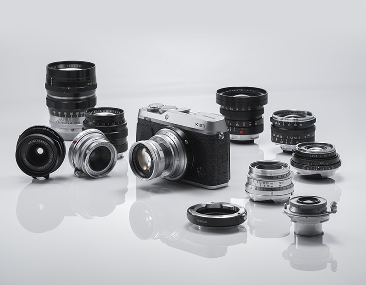 X-E3 con objetivos Leica adaptados.