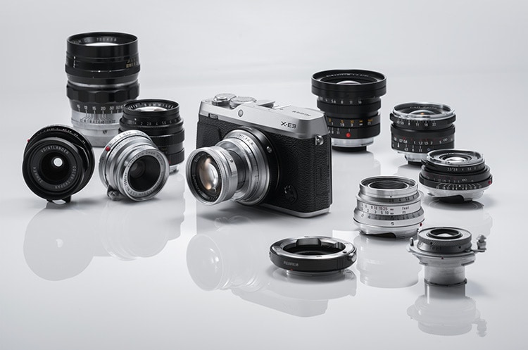 Fujifilm X-E3 con ópticas de montura Leica M.