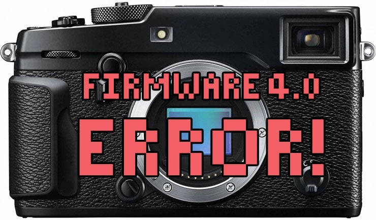 Error firmware 4.0 de la X-Pro2