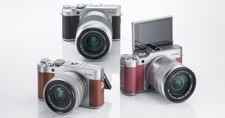 La Fujifilm X-A5 estará disponible en tres colores: negro, marrón y rosa.