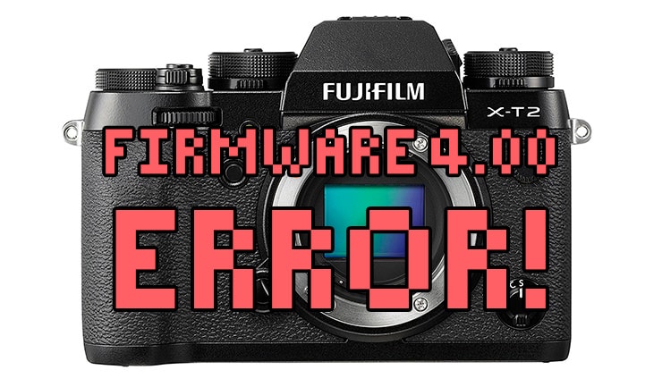 Bugs en Fujifilm X-T2 4.00.
