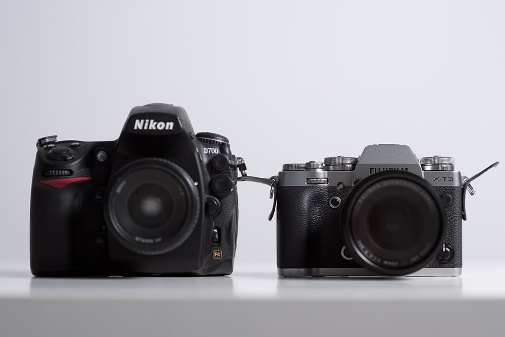 Nikon full frame vs Fuji X-T3.