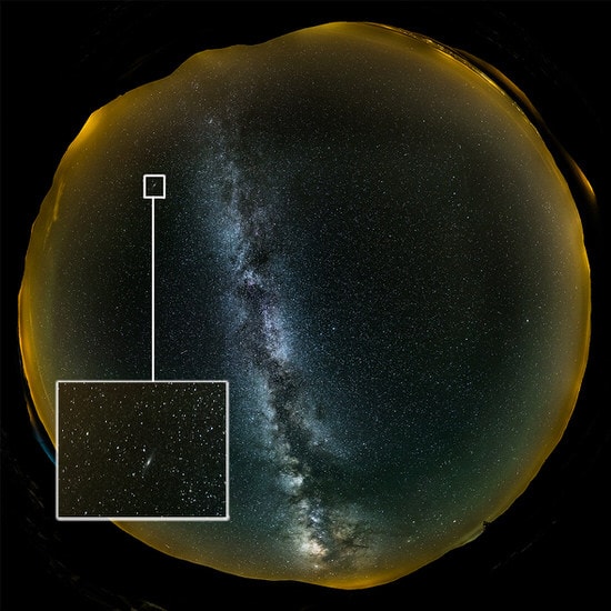 Localización de la galaxia Andrómeda M31.