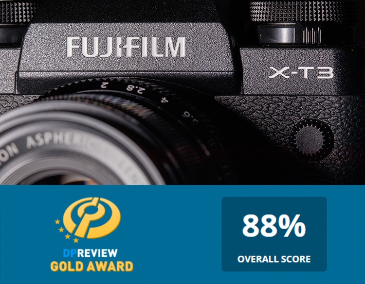 Puntuación récord de la X-T3 para Fujifilm en DPreview.