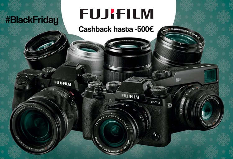 Doble Cashback de Fujifilm en Black Friday 2018.