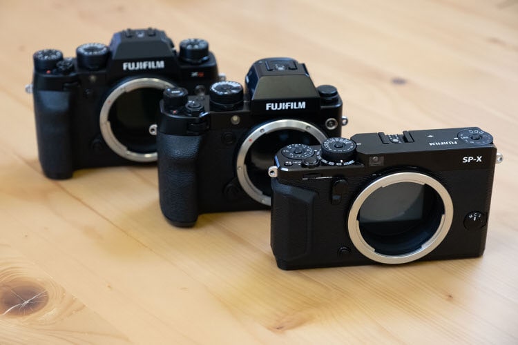 Prototipos de cámaras Fujifilm GFX.