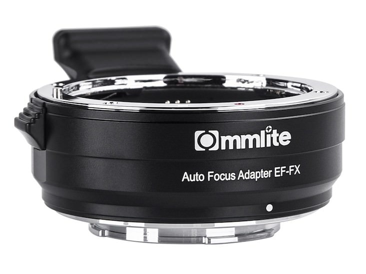 Adaptador Commlite CM EF-FX de Canon a Fuji.