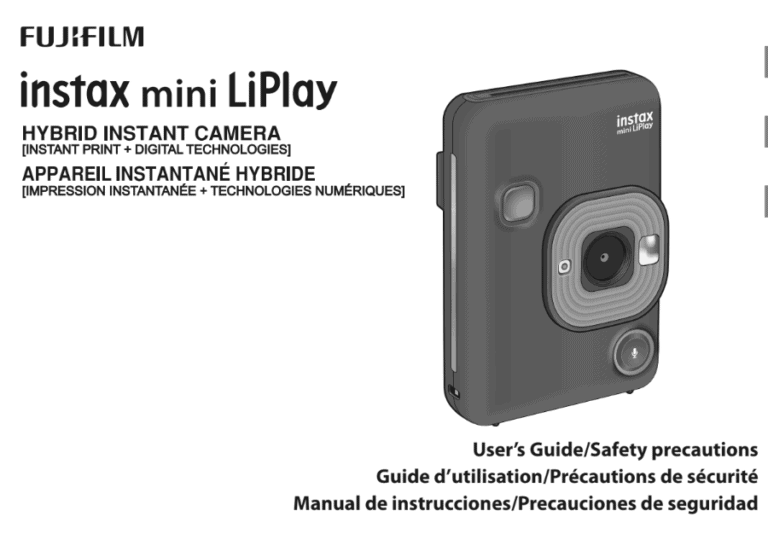 Manual Fujifilm Instax Mini LiPlay.