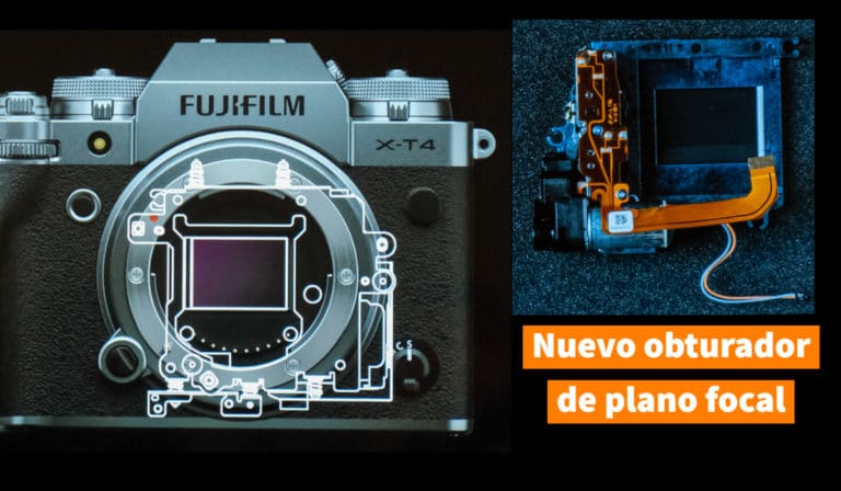 Nuevo obturador de plano focal de la X-T4.