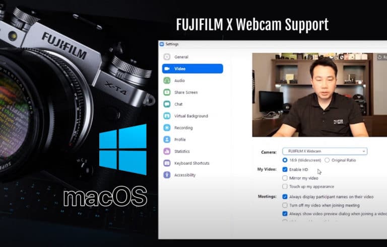 Fujifilm Webcam Support, convierte tu Fuji en webcam.