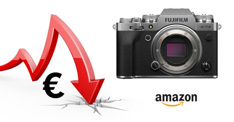Precio mínimo histórico de la Fujifilm X-T4 en Amazon.