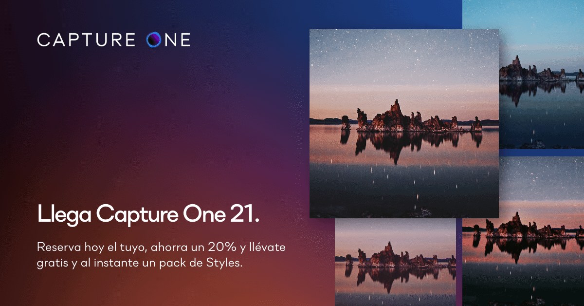 Oferta de pre-compra de Capture One 21 para usuarios poseedores de una licencia perpetua Capture One 20.