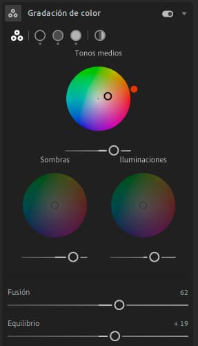 Nueva herramienta gradación de color en Lightroom.