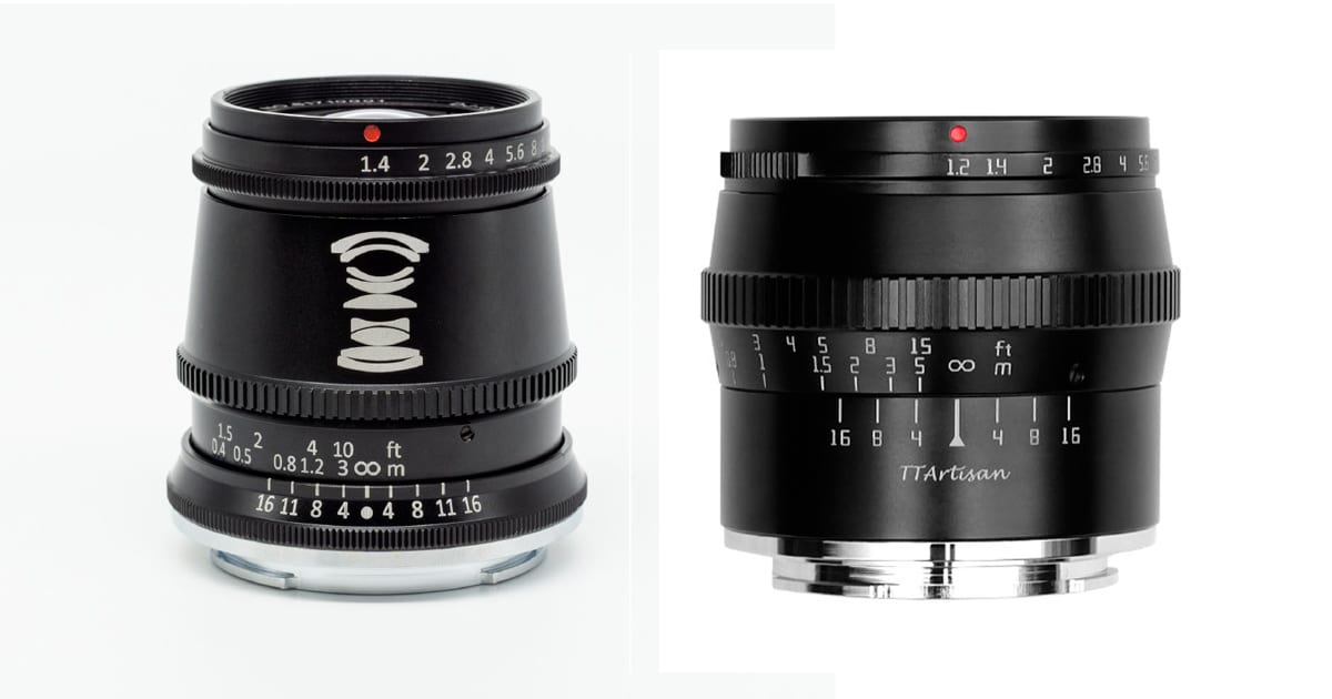 TTArtisan 17mm f/1.4 y TTartisan 50mm F1.2.