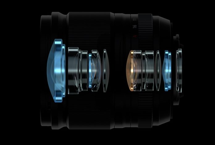 Esquema óptico del Fujinon XF 18mm F1.4 R LM WR.