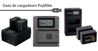 Guía de cargadores para cámaras Fujifilm