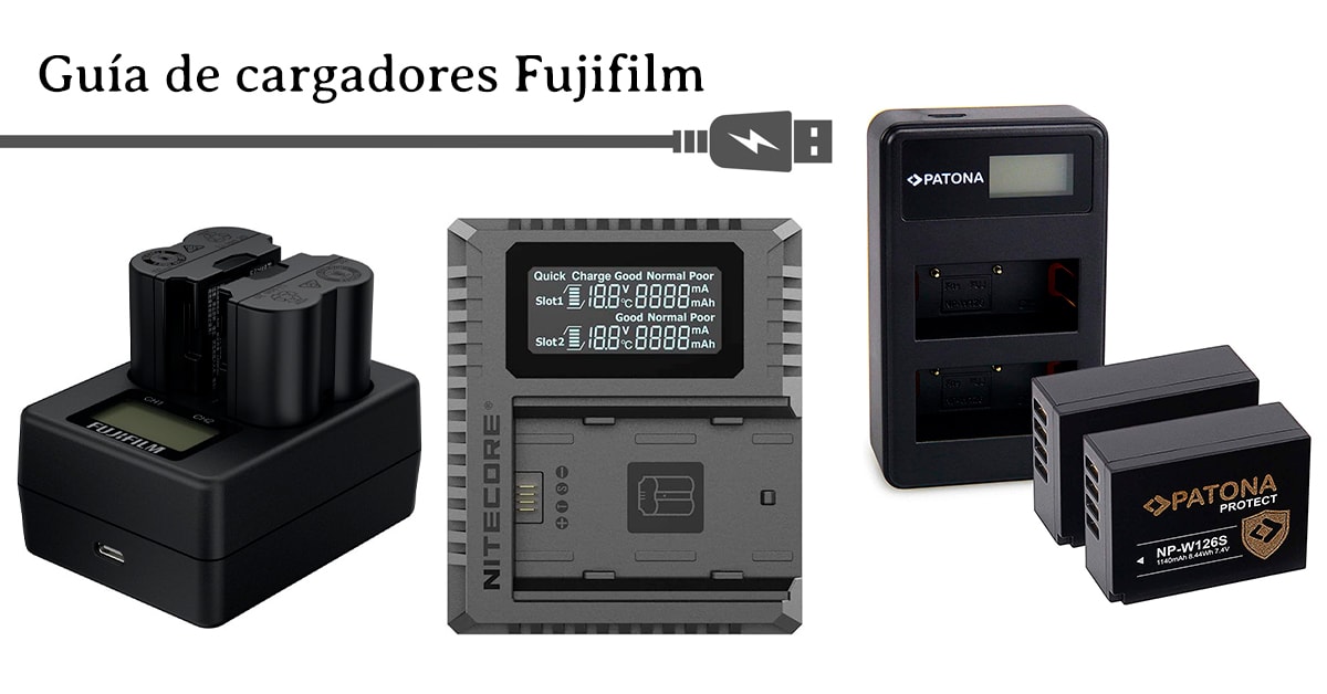 Qué cargador de batería Fujifilm comprar.