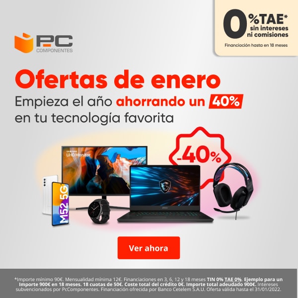 Ofertas de enero de PC Componentes.