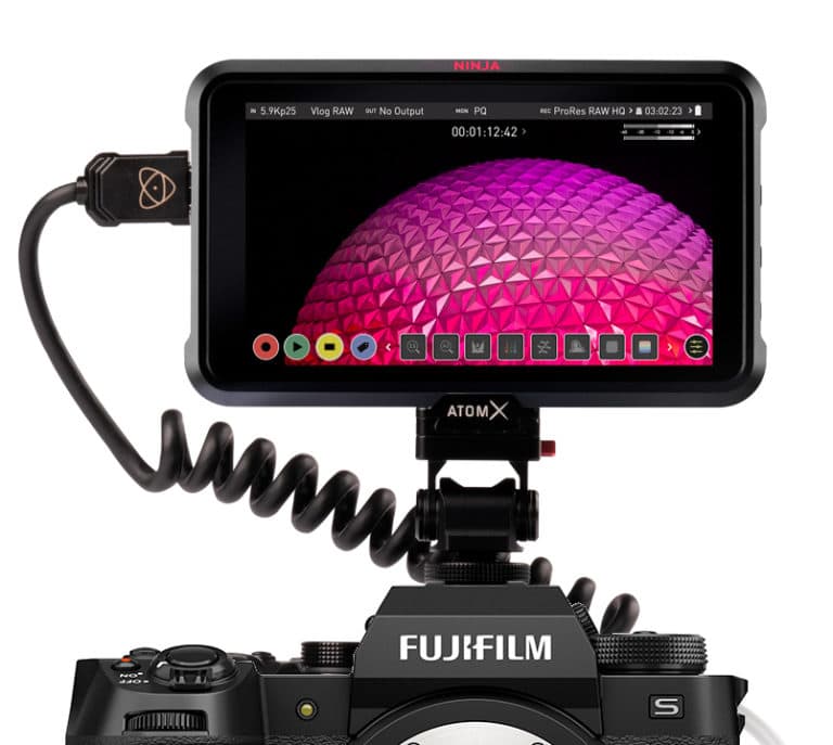 Atomos ya permite grabación en Apple ProRes RAW con la Fujifilm X-H2S