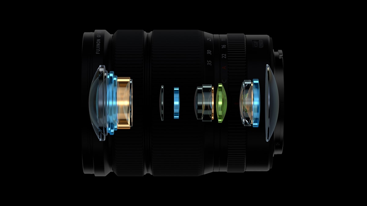 Esquema óptico Fuji 20-35mm.