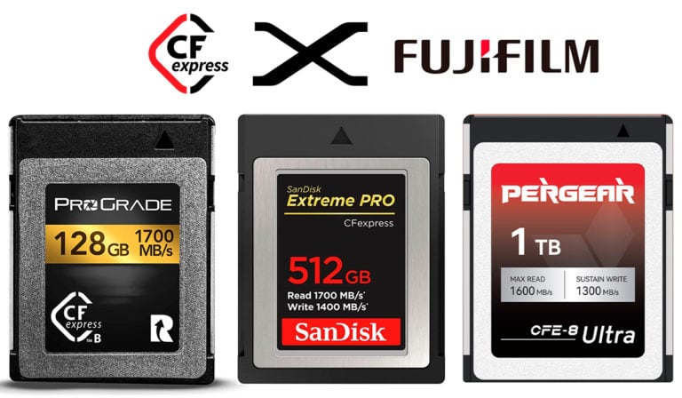 Tarjetas CFexpress recomendadas para las Fujifilm X-H2 y X-H2S