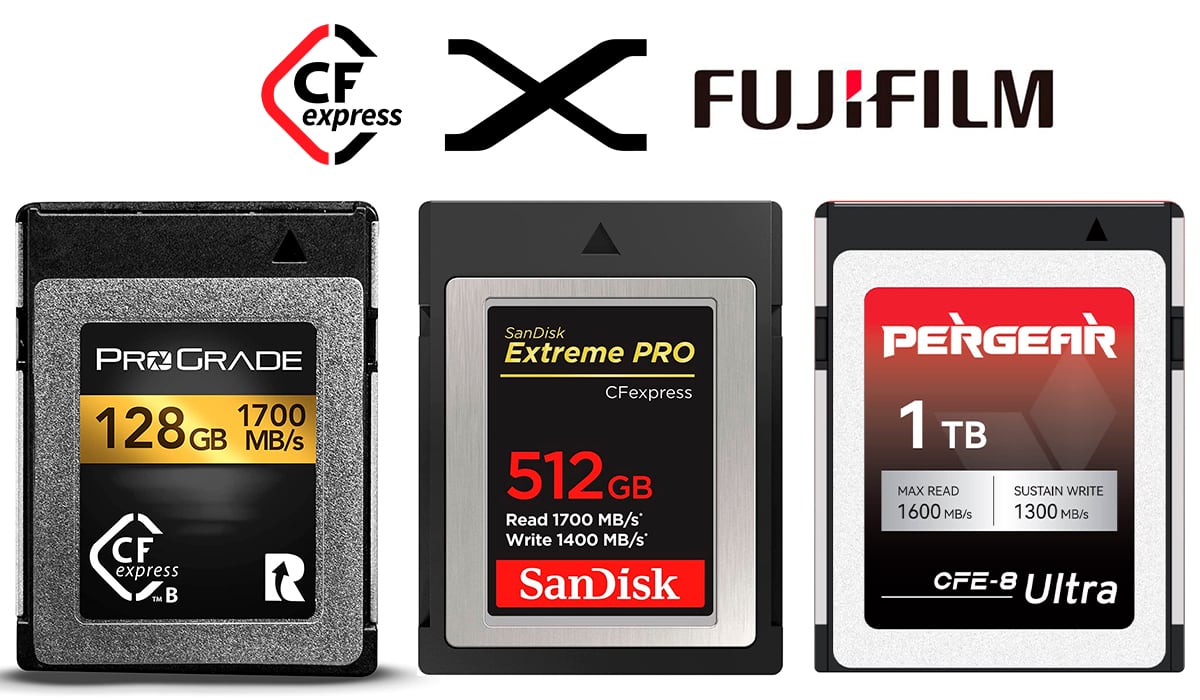 ¿Cuáles son las mejores tarjetas CFexpress para Fujfilm X-H2 y X-H2S?