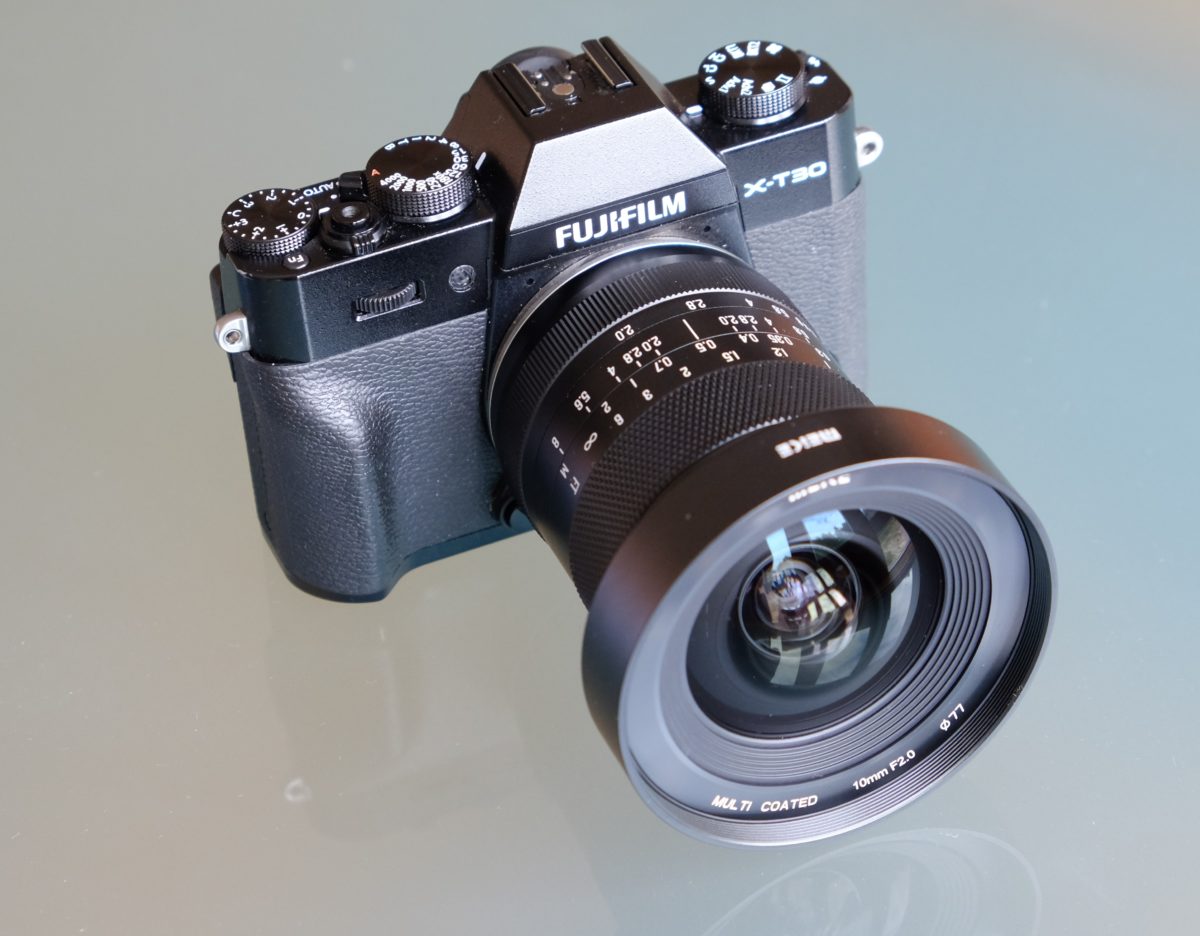Meike 12mm en la Fujifilm X-T30.