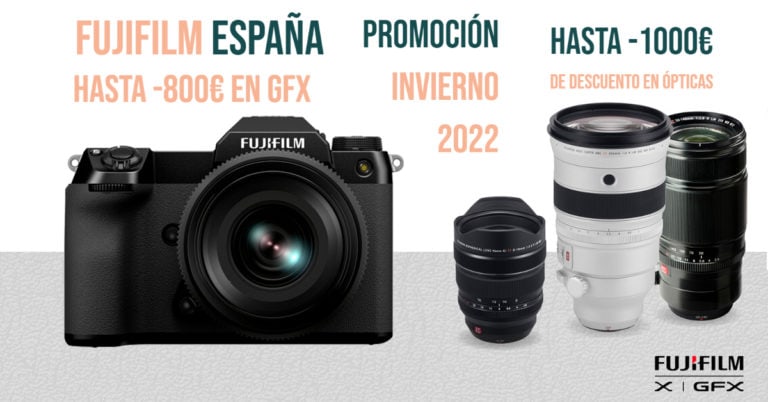 Promoción Fujifilm invierno 2022: cámaras GFX y objetivos XF y GF